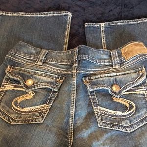 Silver bootcut jeans